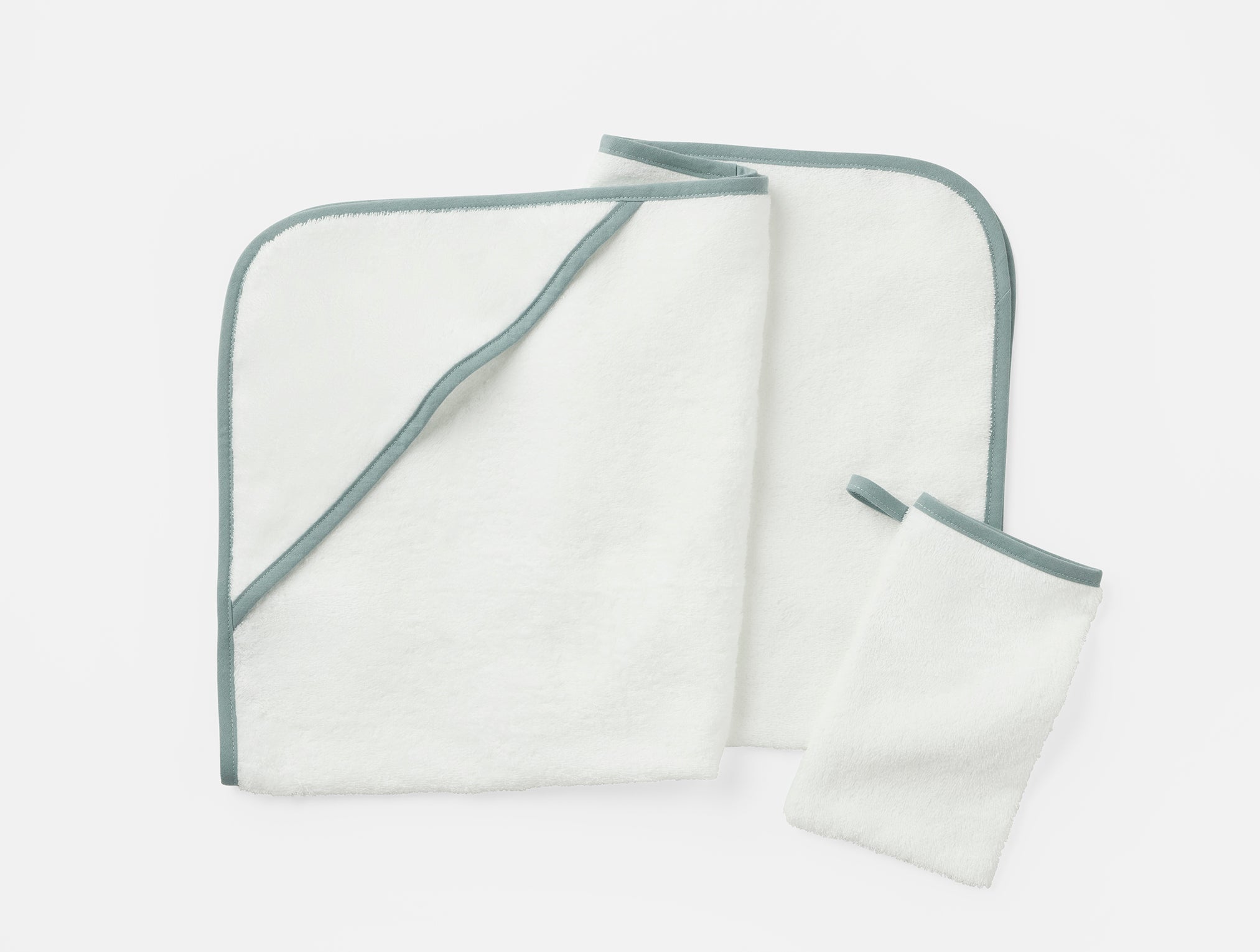 Cloud Loom Organic Baby Hooded Towel Set 