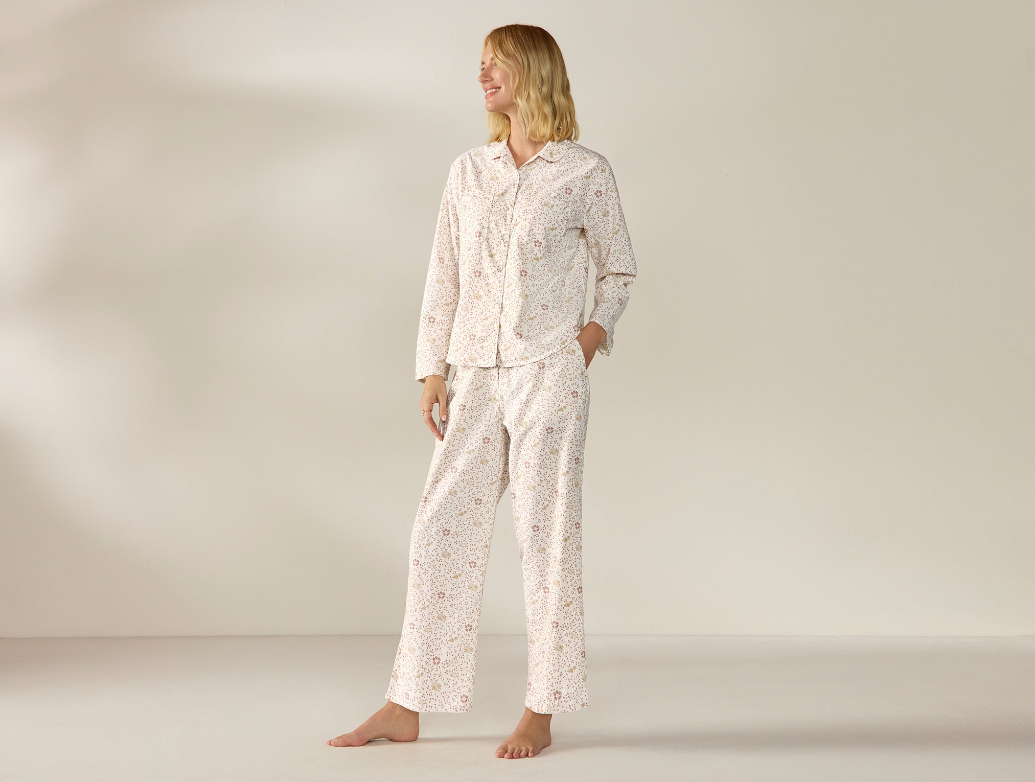 Women's Isla Organic Cotton Long Sleeve Pajama Set