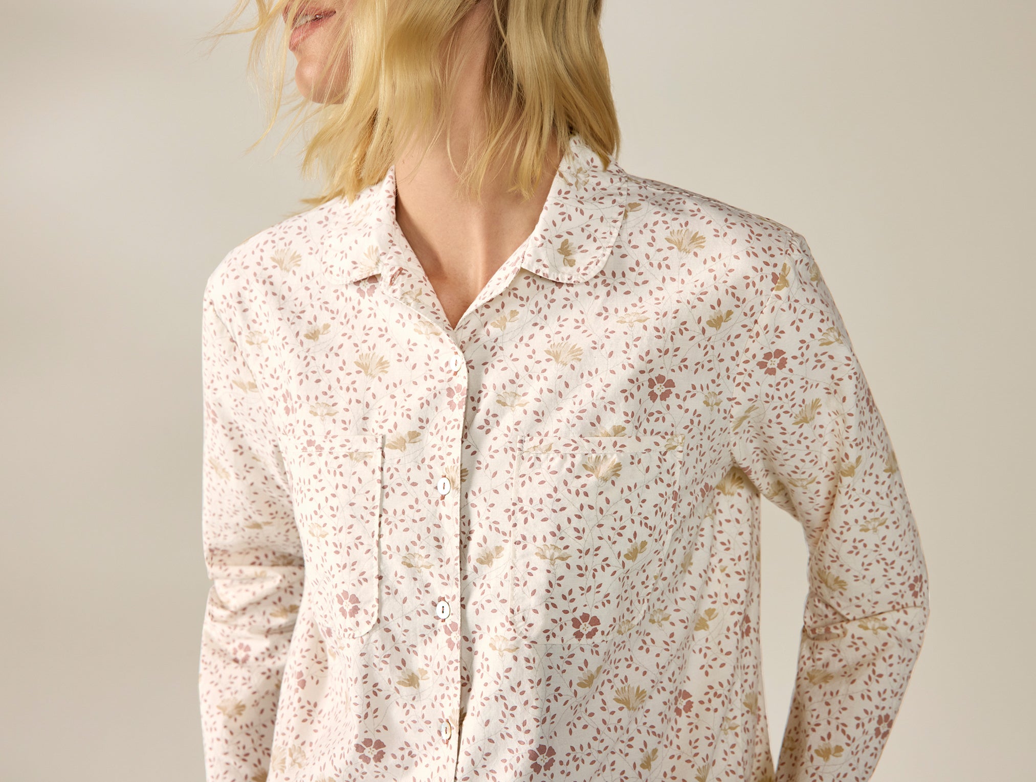 Women's Isla Organic Cotton Long Sleeve Pajama Set