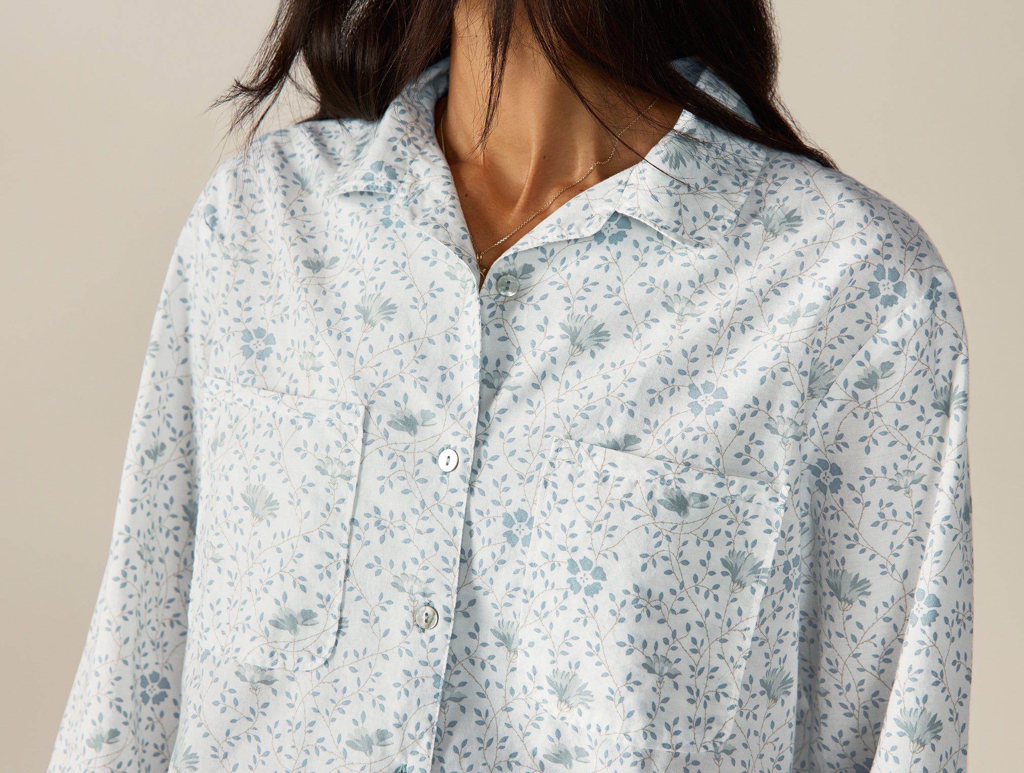 Women's Isla Organic Cotton Long Sleeve Pajama Set