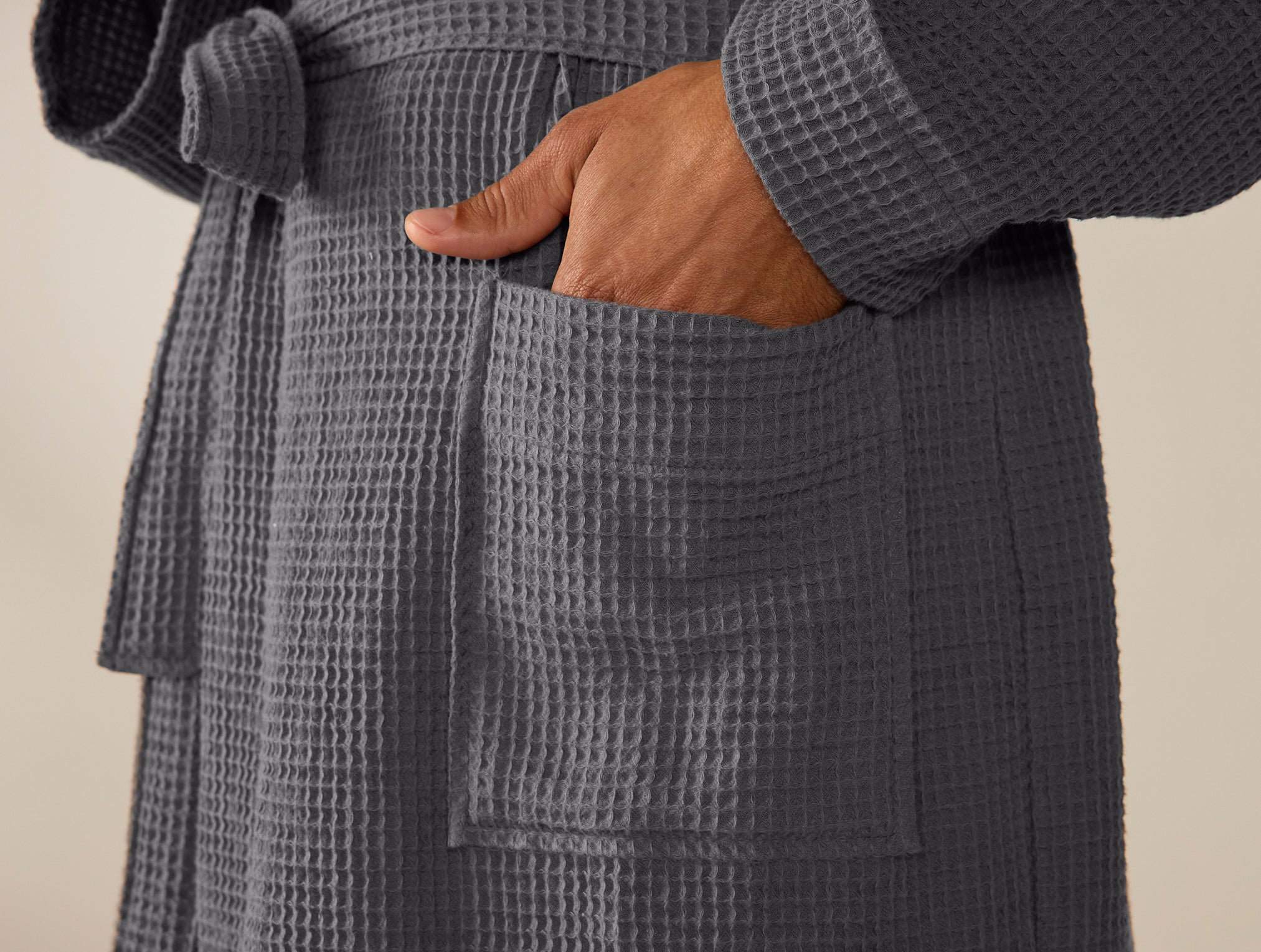 Unisex Organic Waffle Robe