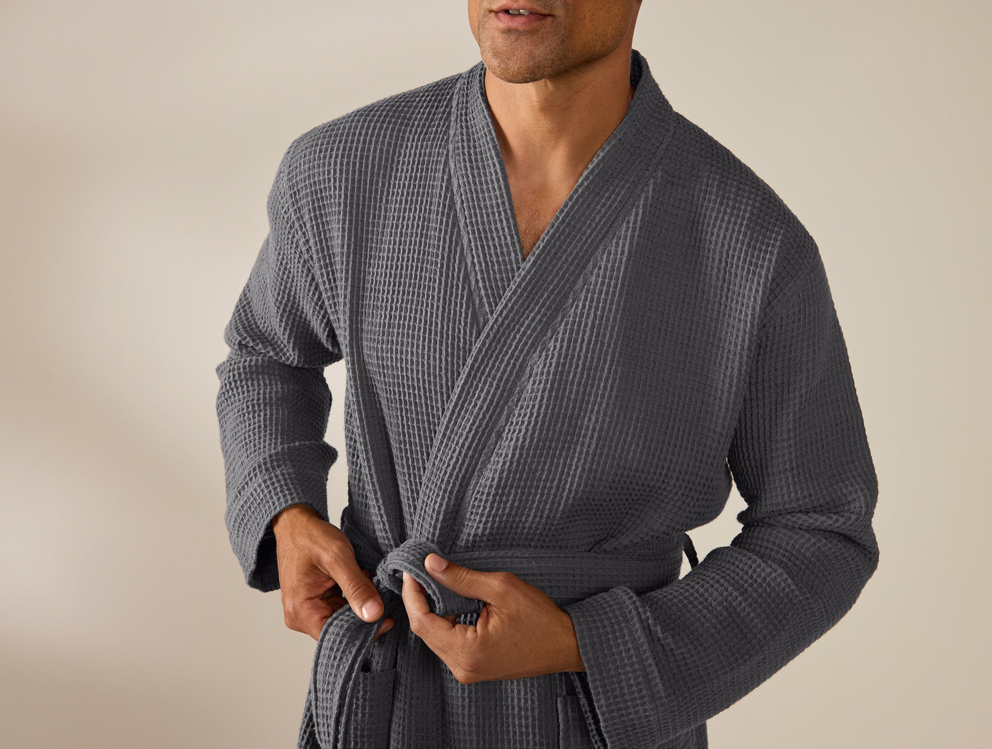 Unisex Organic Waffle Robe