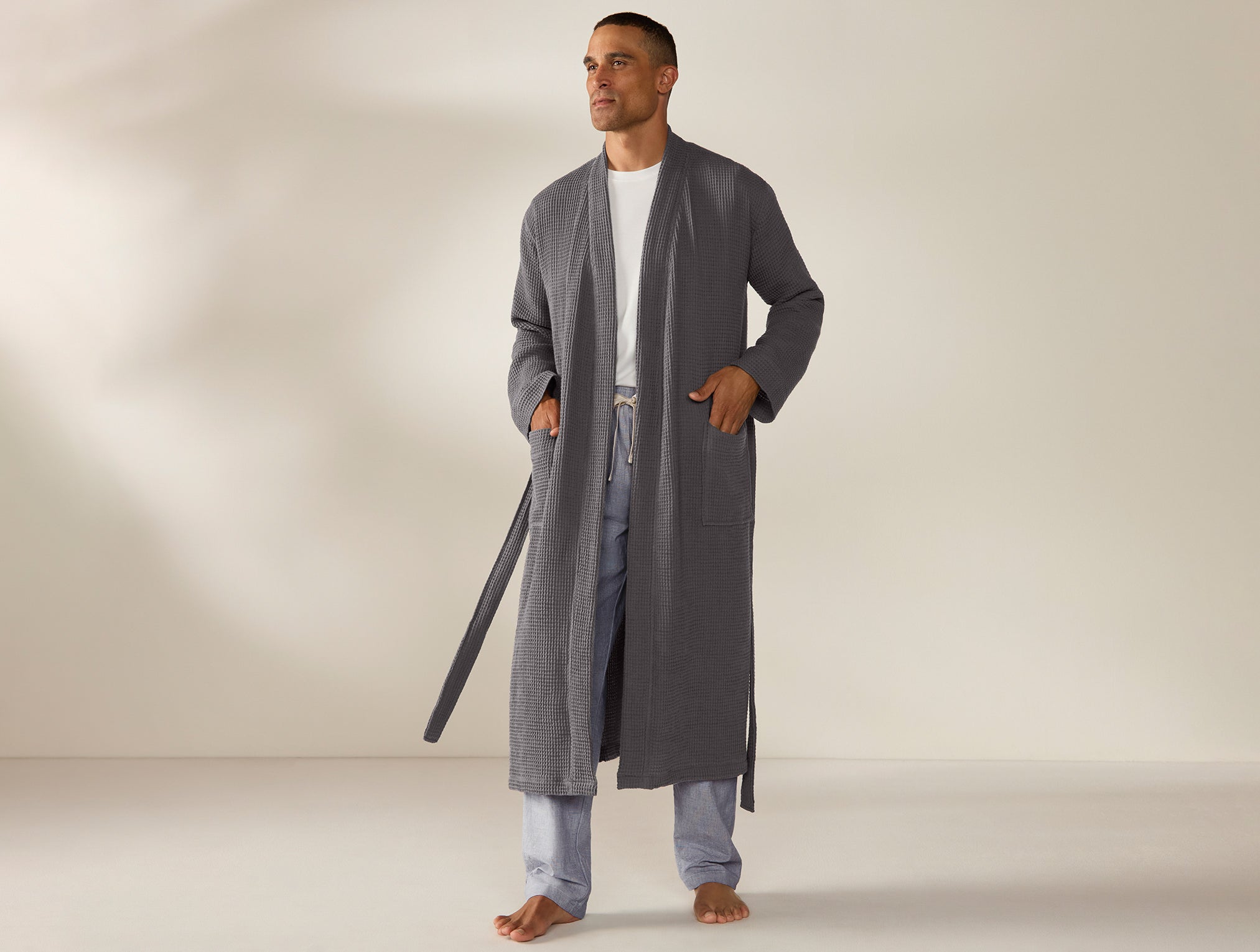 Unisex Organic Waffle Robe