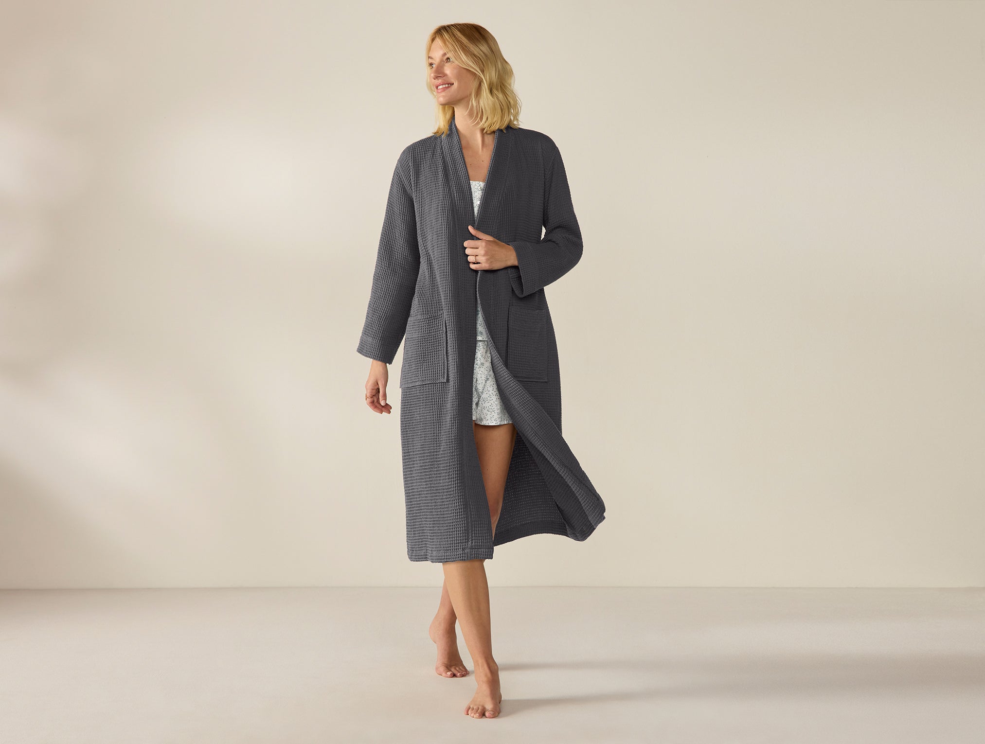 Unisex Organic Waffle Robe