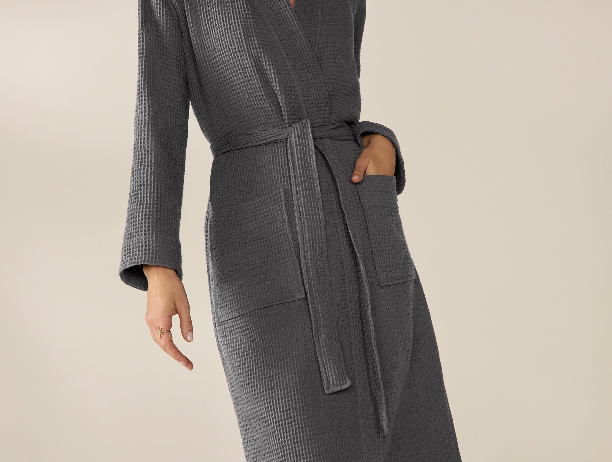 Unisex Organic Waffle Robe