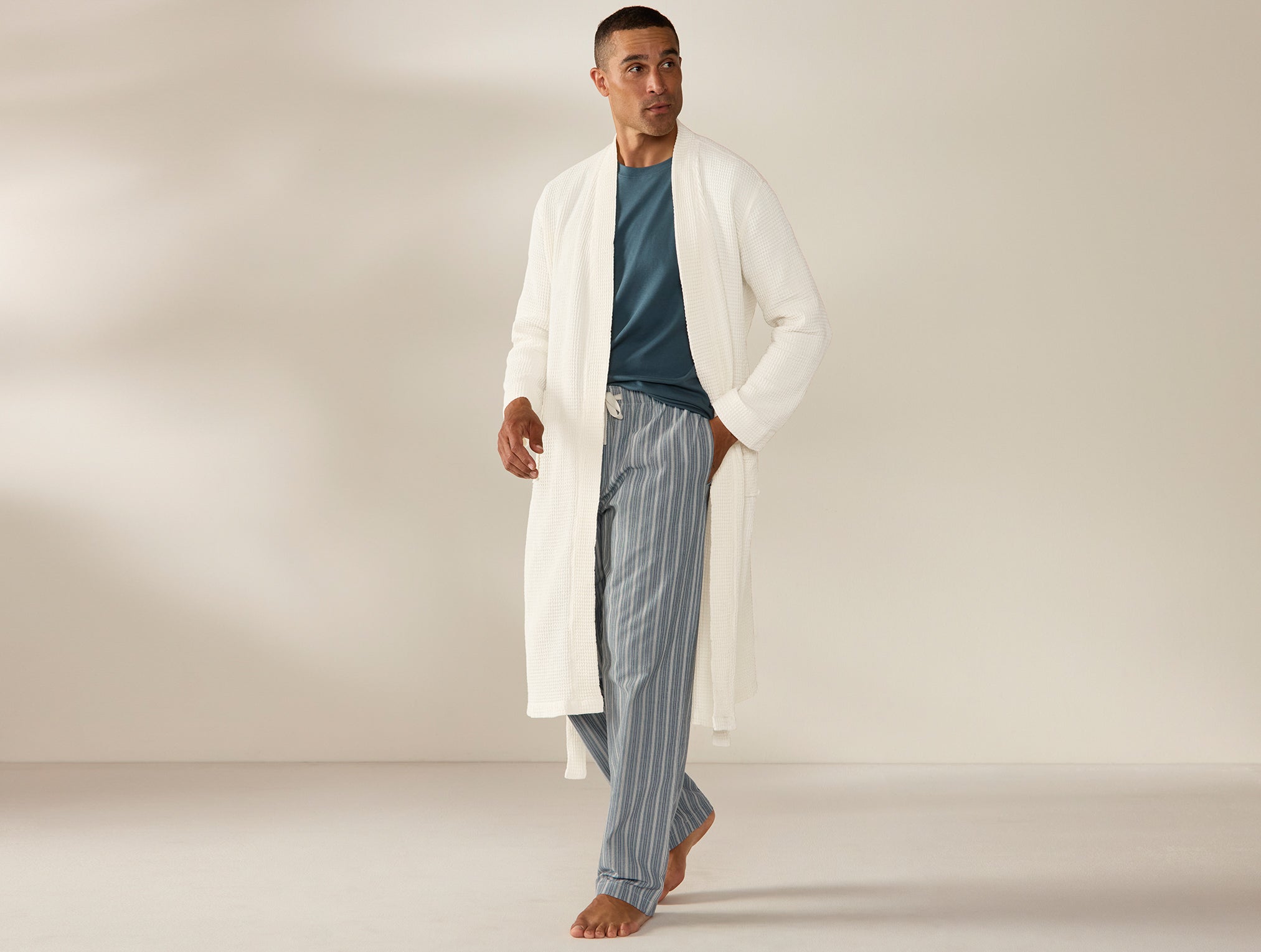 Unisex Organic Waffle Robe