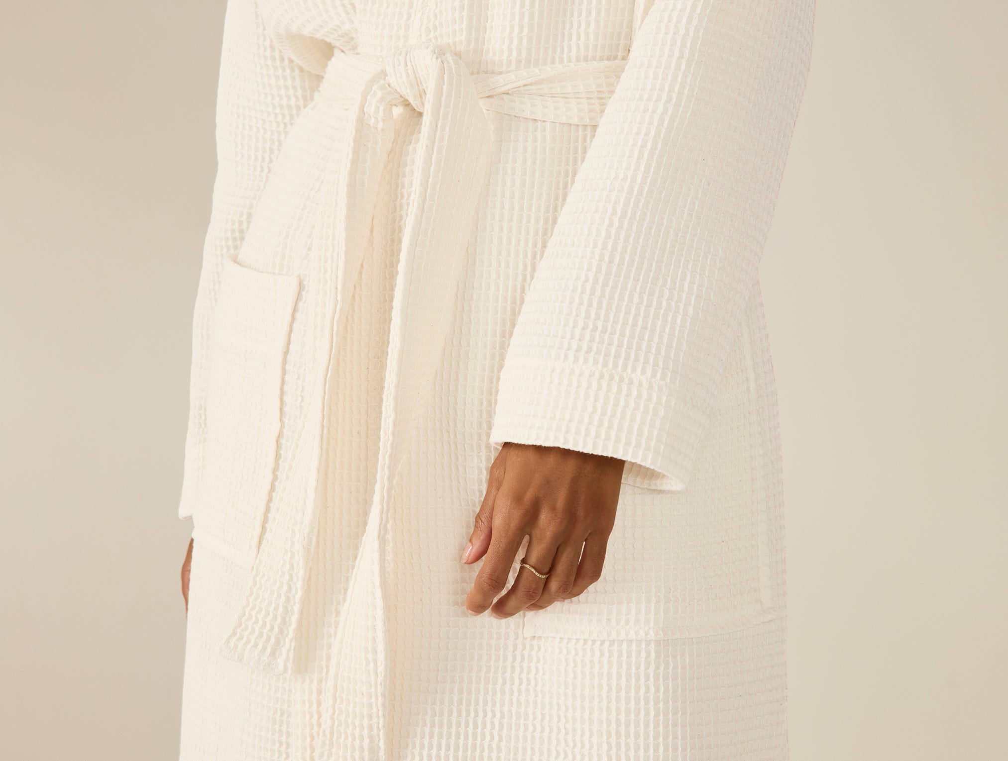 Unisex Organic Waffle Robe