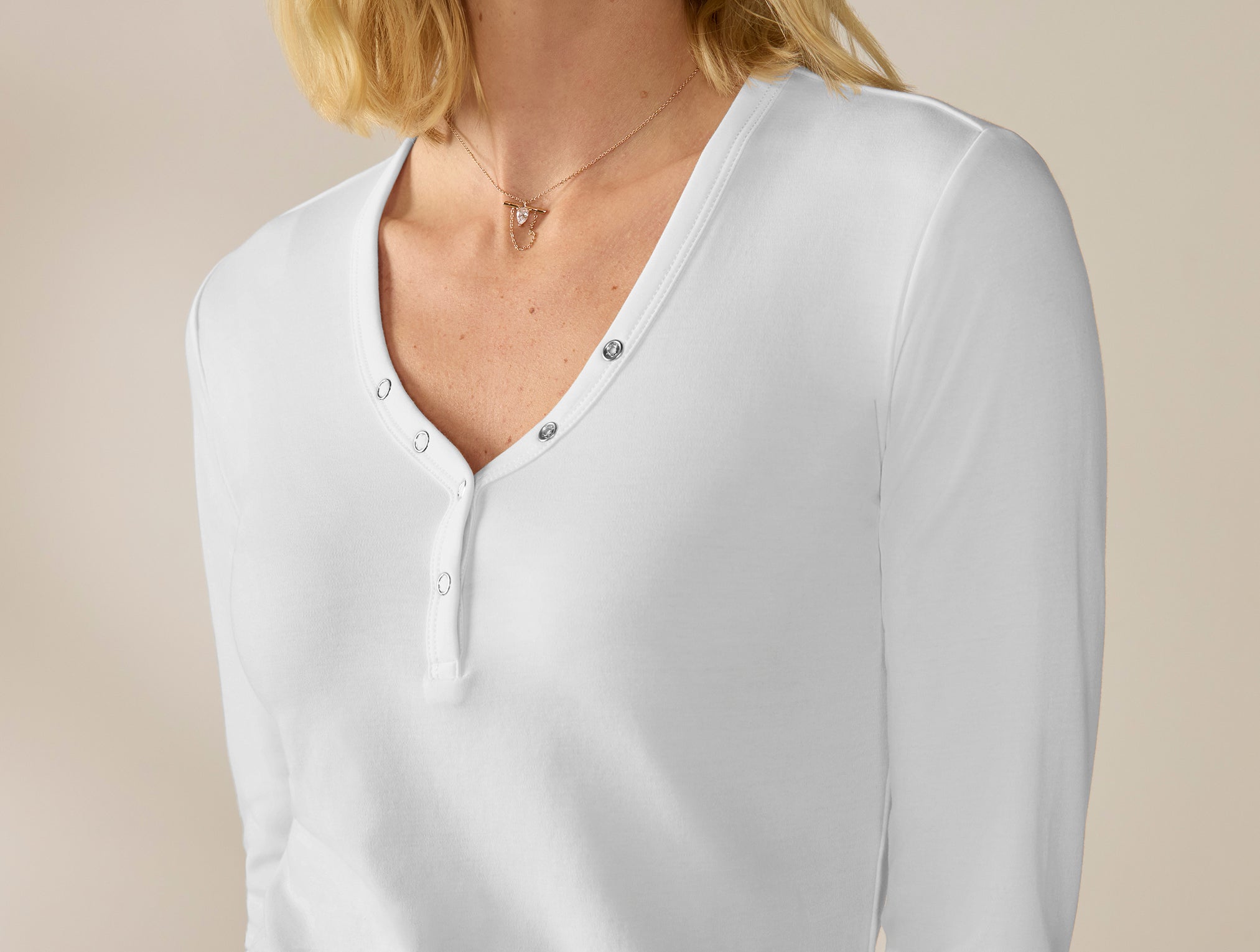 Women's Pima Organic Knit Henley