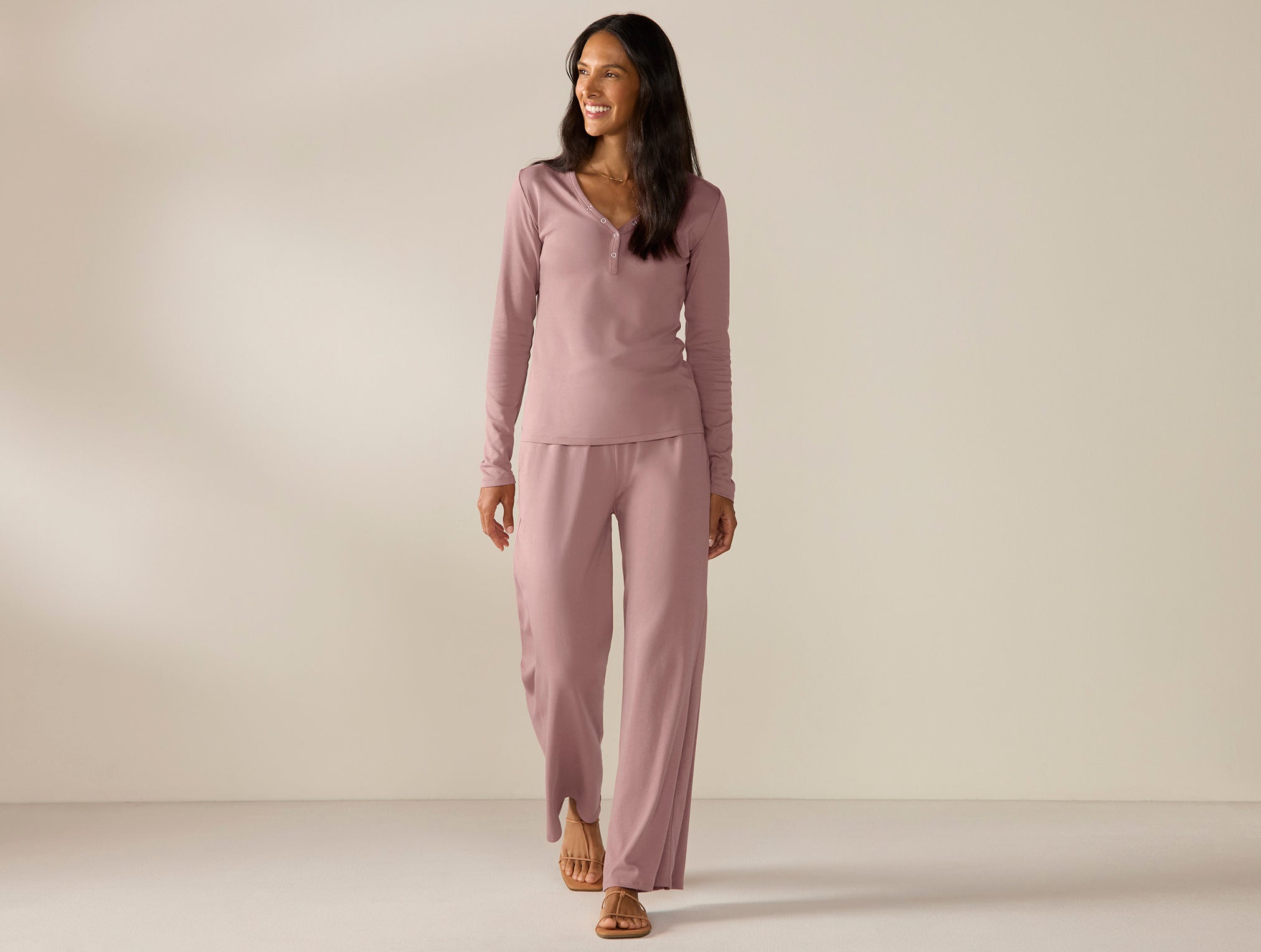 Women's Pima Organic Knit Henley