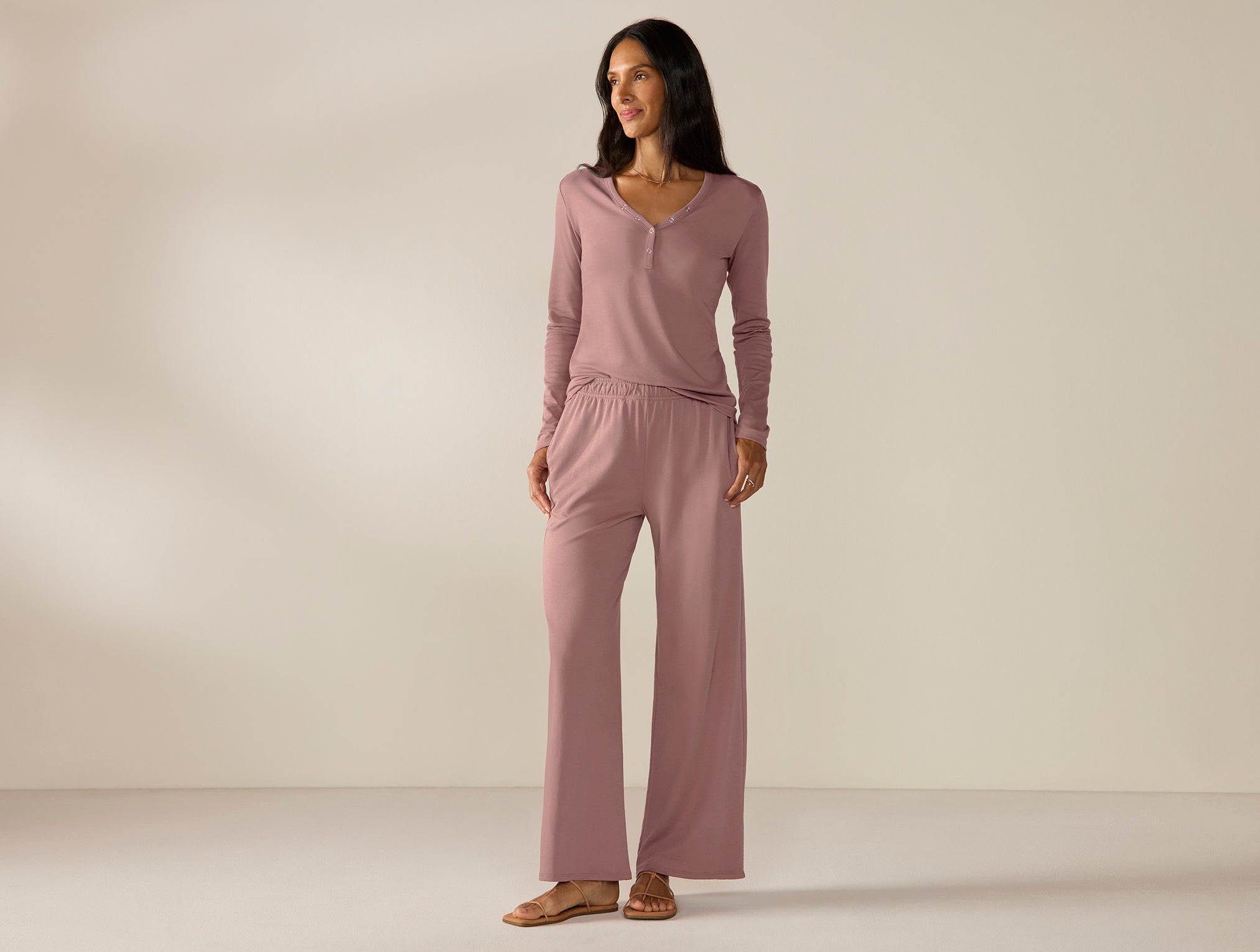 Women's Pima Organic Knit Henley