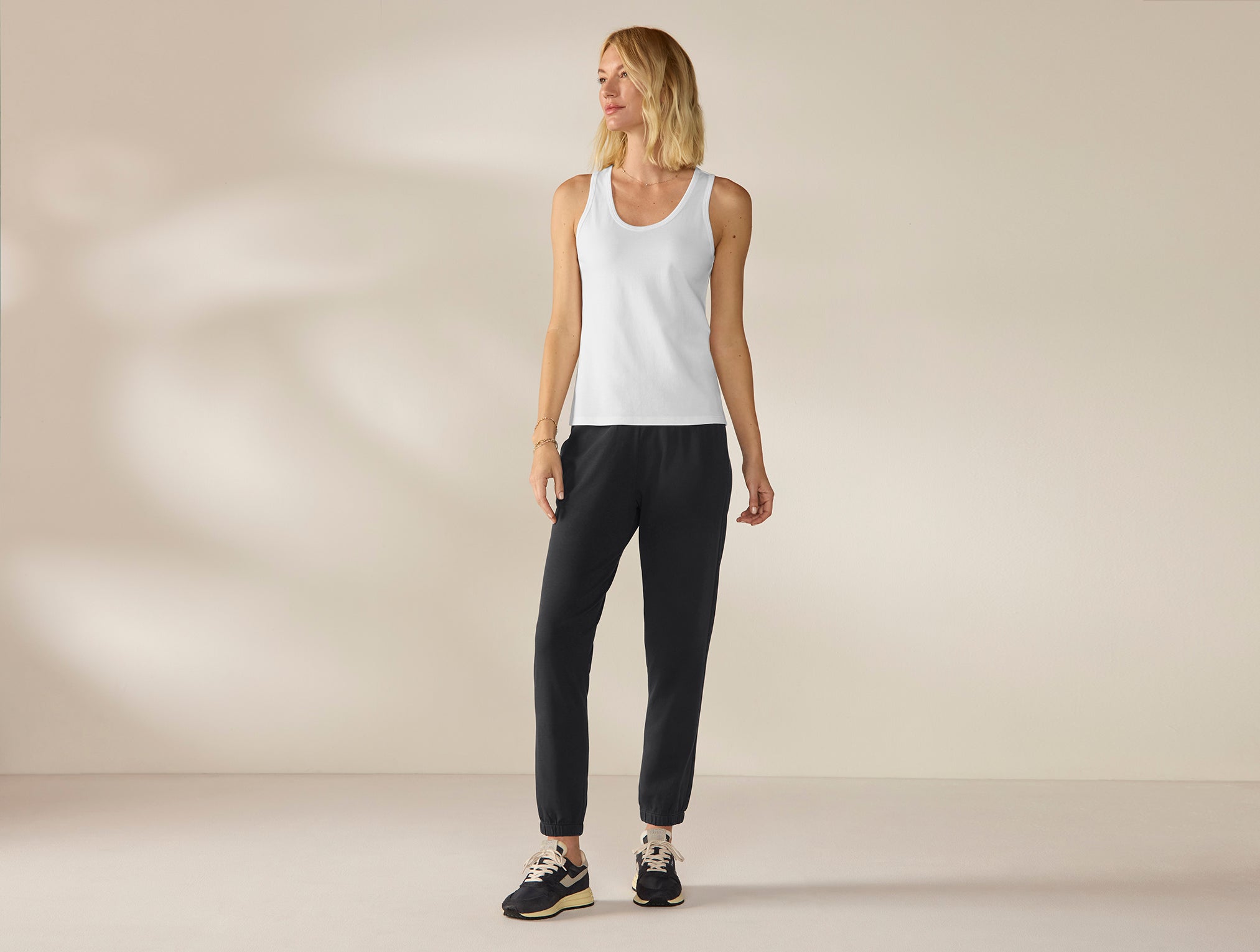 Women's Pima Organic Knit Jogger + Tank Set