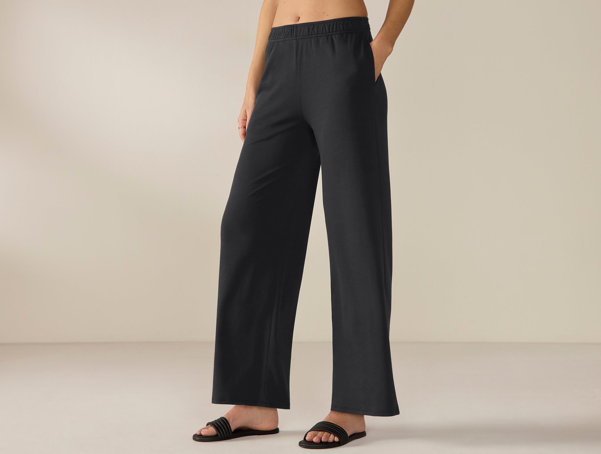 Women's Pima Organic Knit Wide Leg Pant