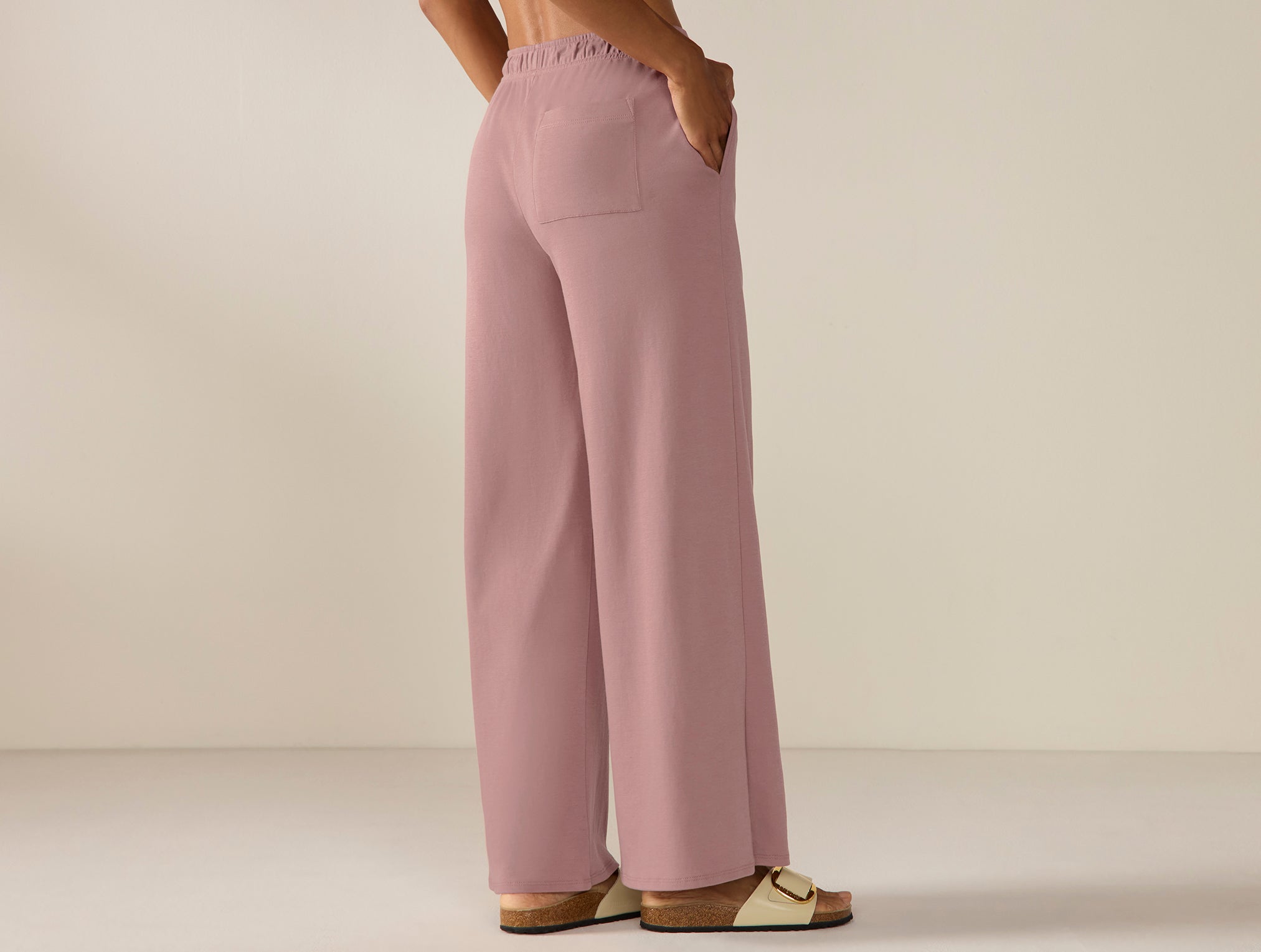 Women's Pima Organic Knit Wide Leg Pant