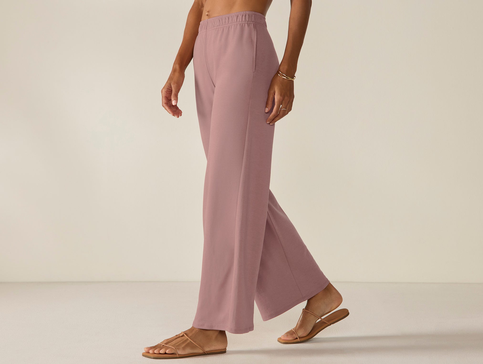 Women's Pima Organic Knit Wide Leg Pant