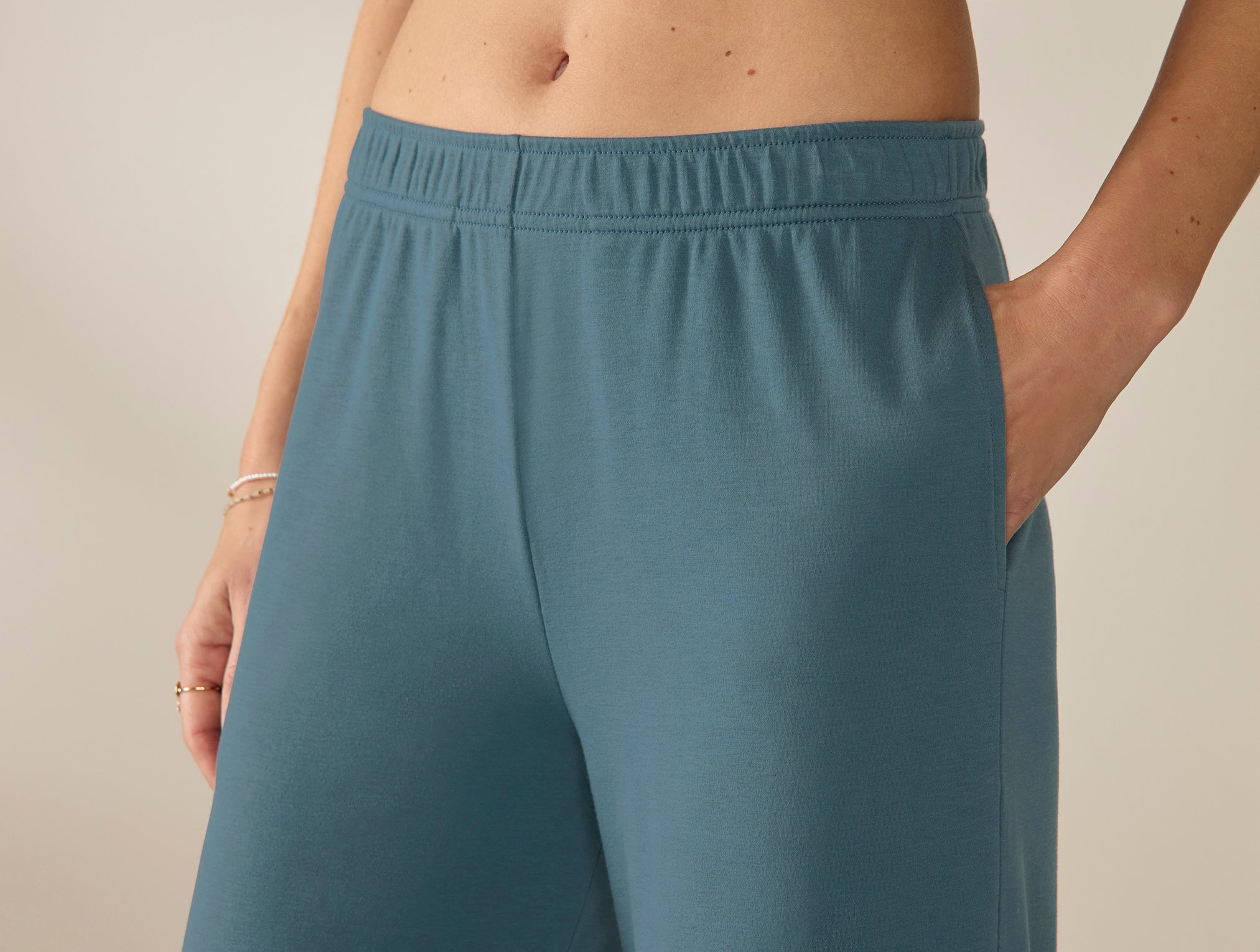 Women's Pima Organic Knit Wide Leg Pant