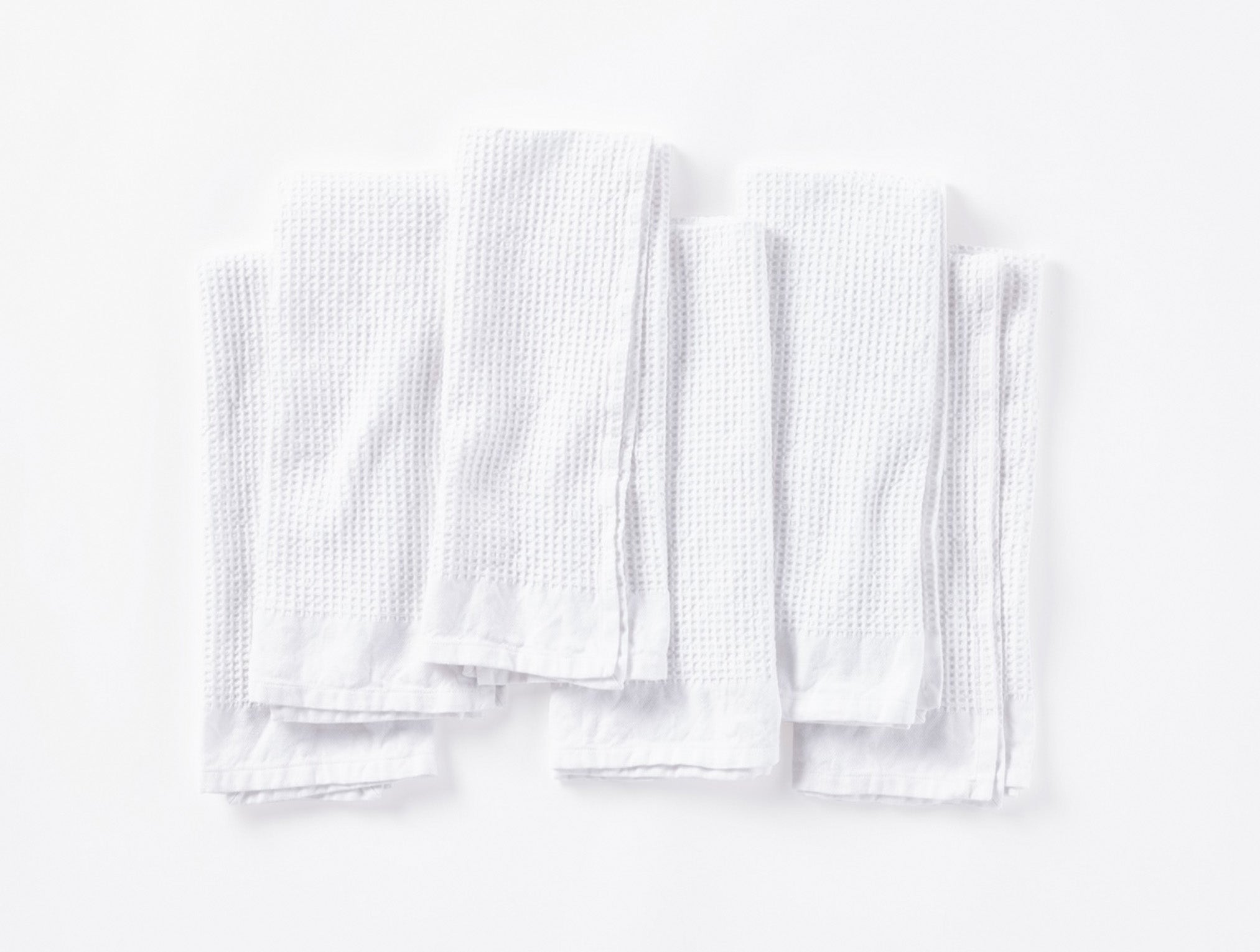 Organic Waffle Kitchen Towels, Set of 6