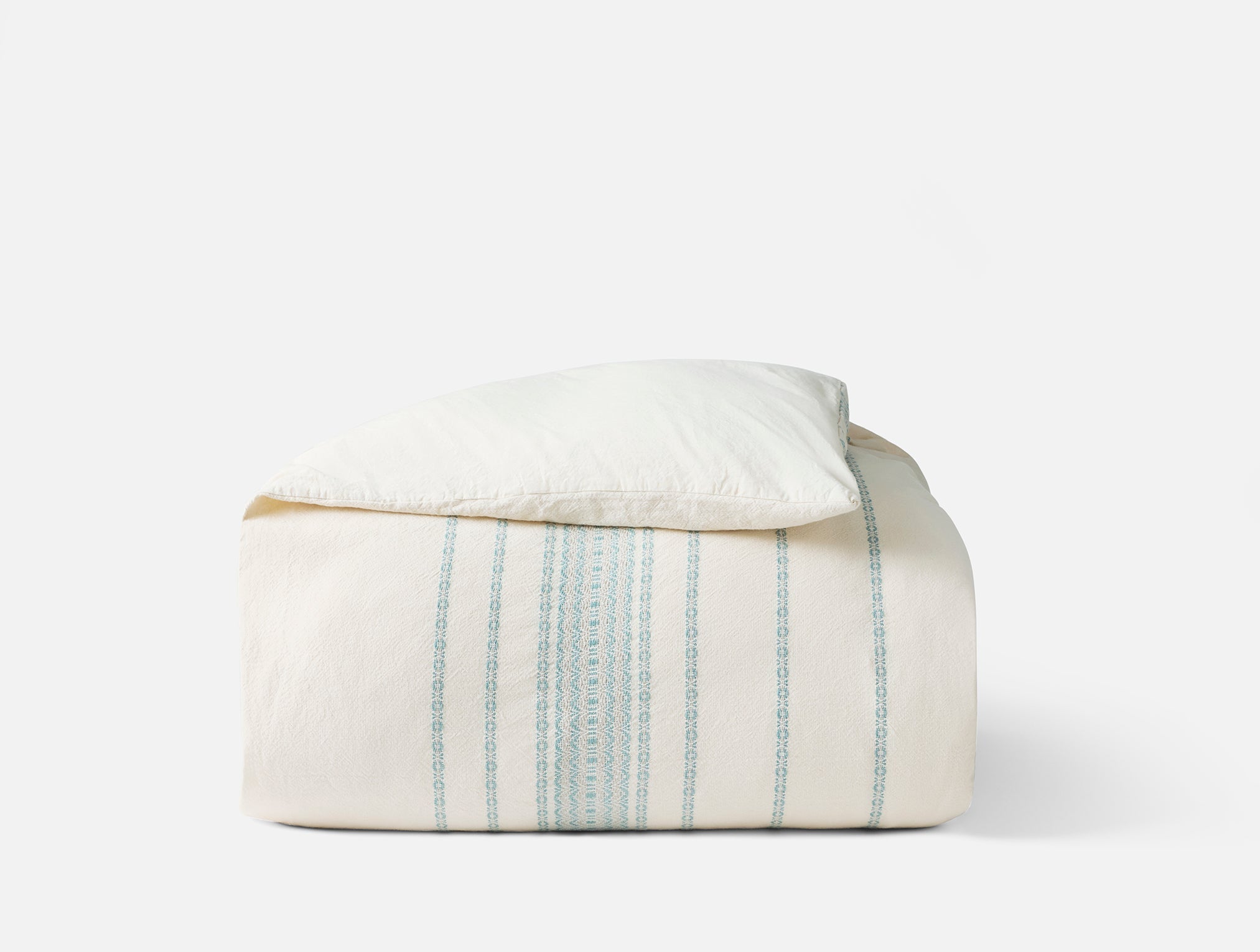 Rippled Stripe Organic Duvet Cover - Cartivias 