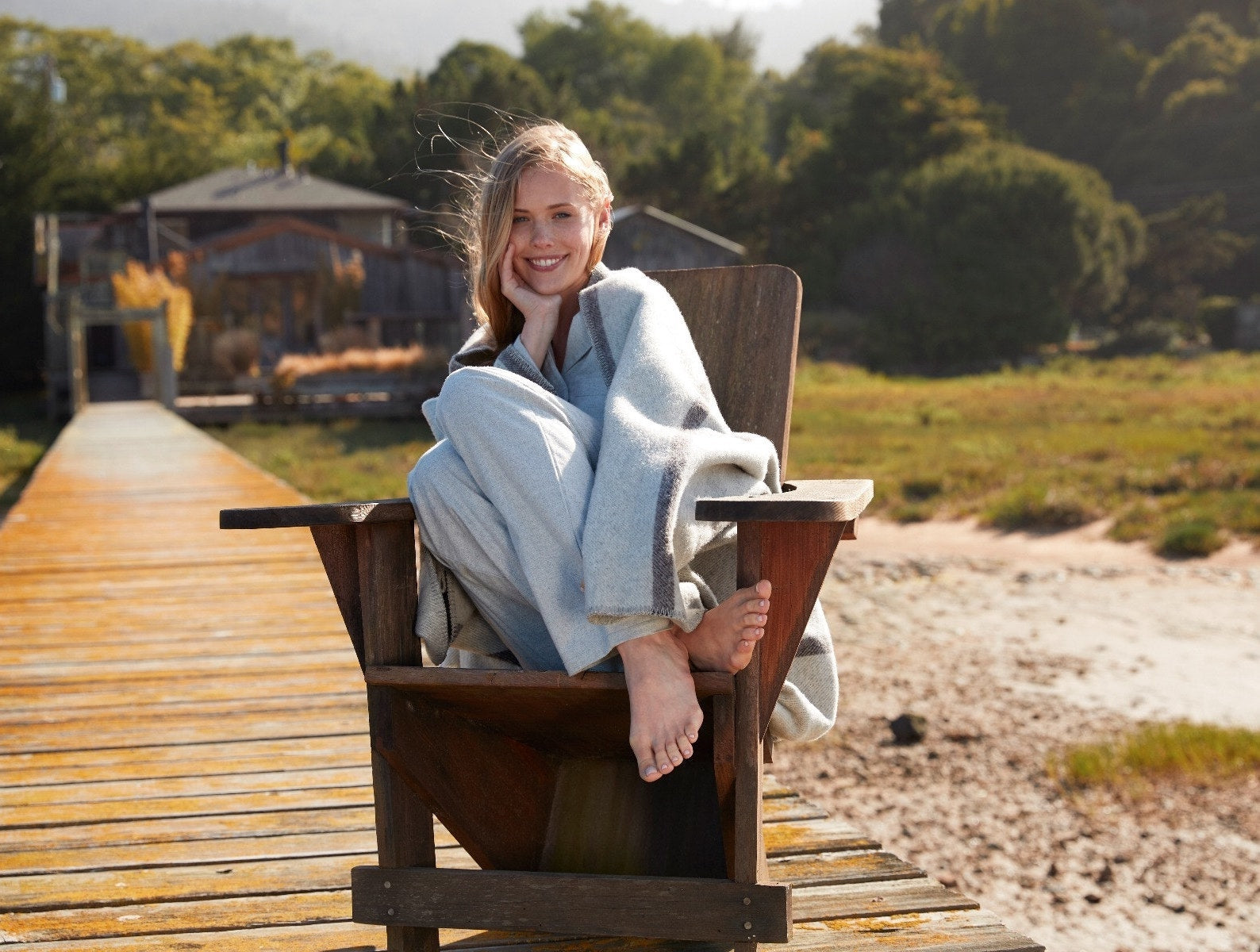 Tahoe Climate Beneficial Wool Throw 